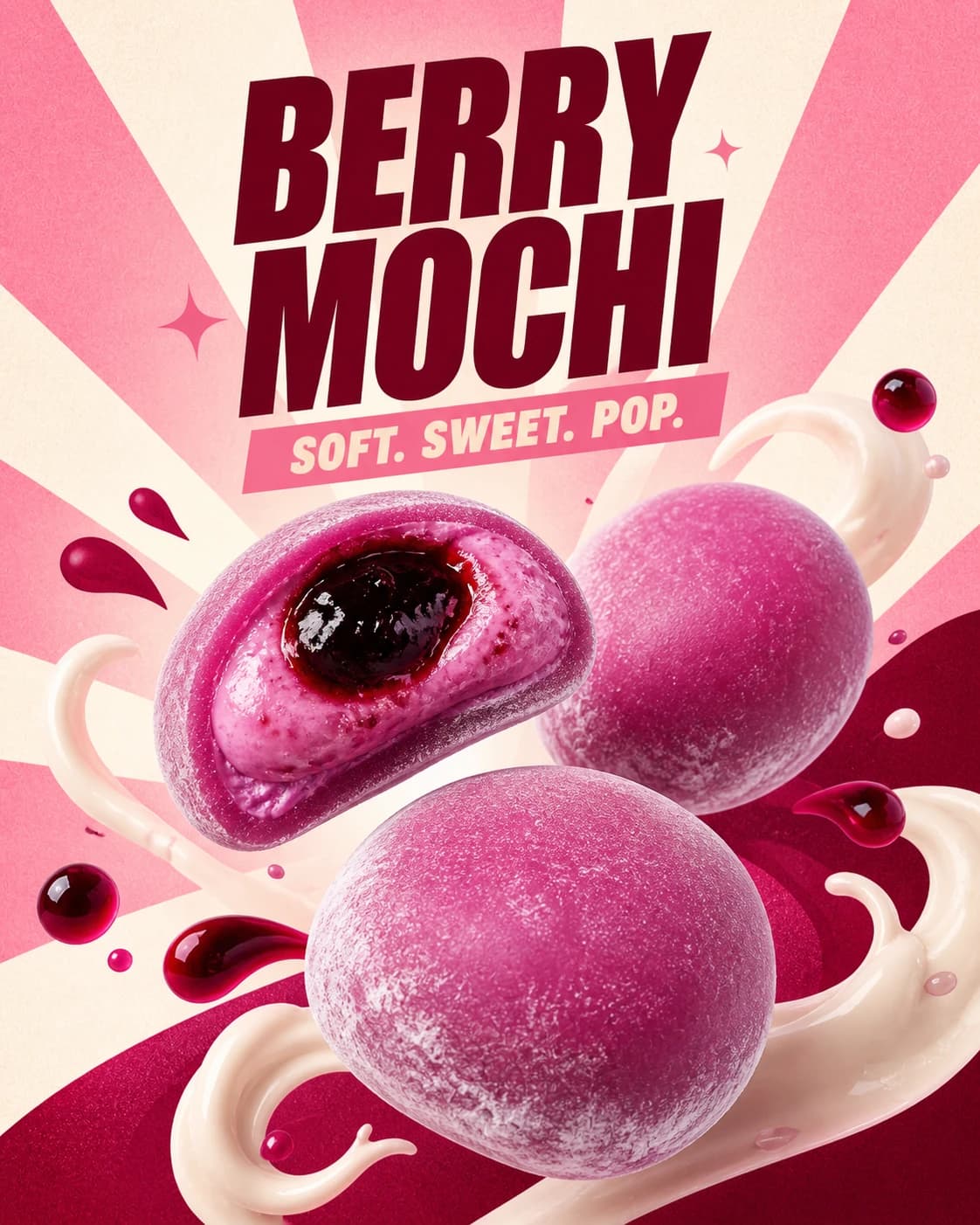 Poster Berry Mochi